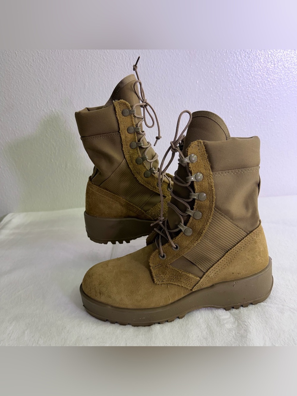 Vibram Women's Lace-Up Tactical Boot in Tan